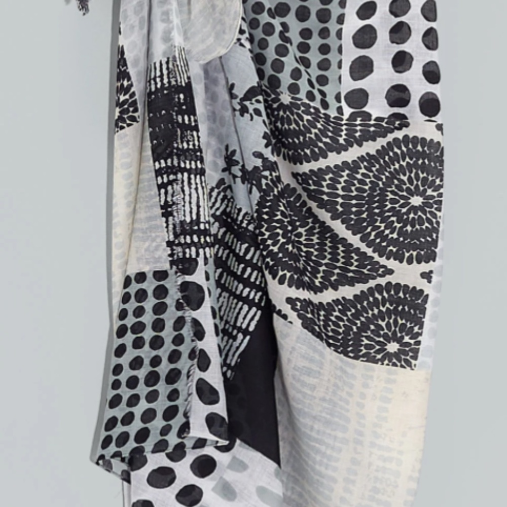Echo Patchwork Pareo Wrap Scarf in bag NWT